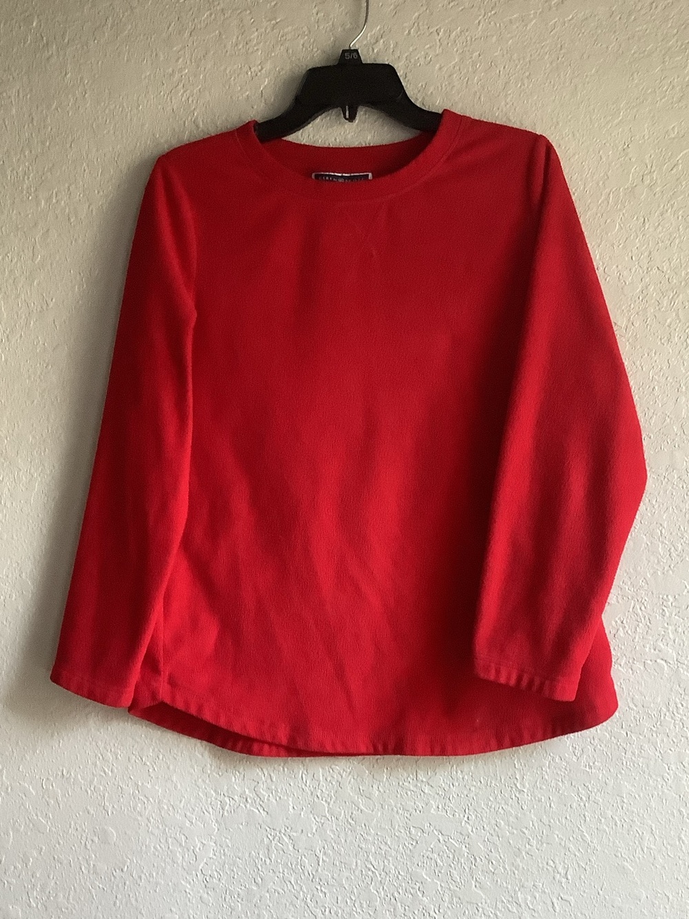 Karen Scott Red Scoop Neck Crewneck Sweater